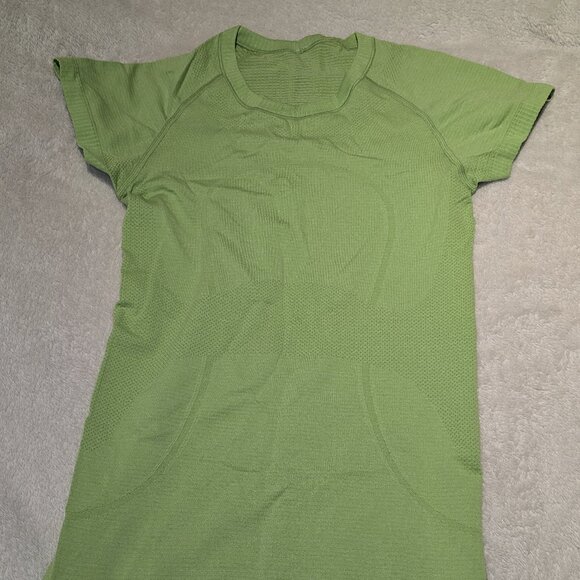 Lululemon Swiftly Pace Crop Bundle Size 2 / 4 Frond Green - Excellent Condition! - Picture 5 of 15